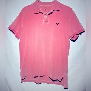American Eagle Outfitters Pink Polo Shirt